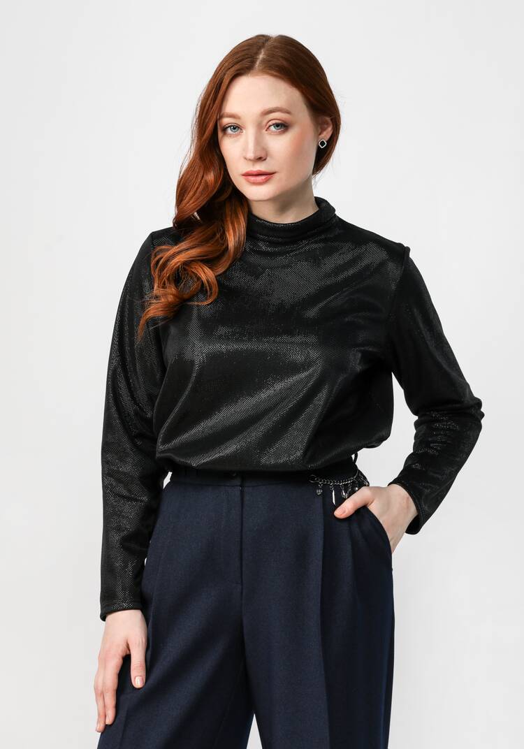 Водолазка с люрексом шир.  750, рис. 26