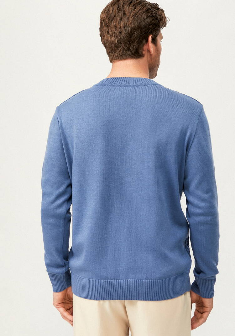 Джемпер с косами на передней полочке шир.  750, рис. 3