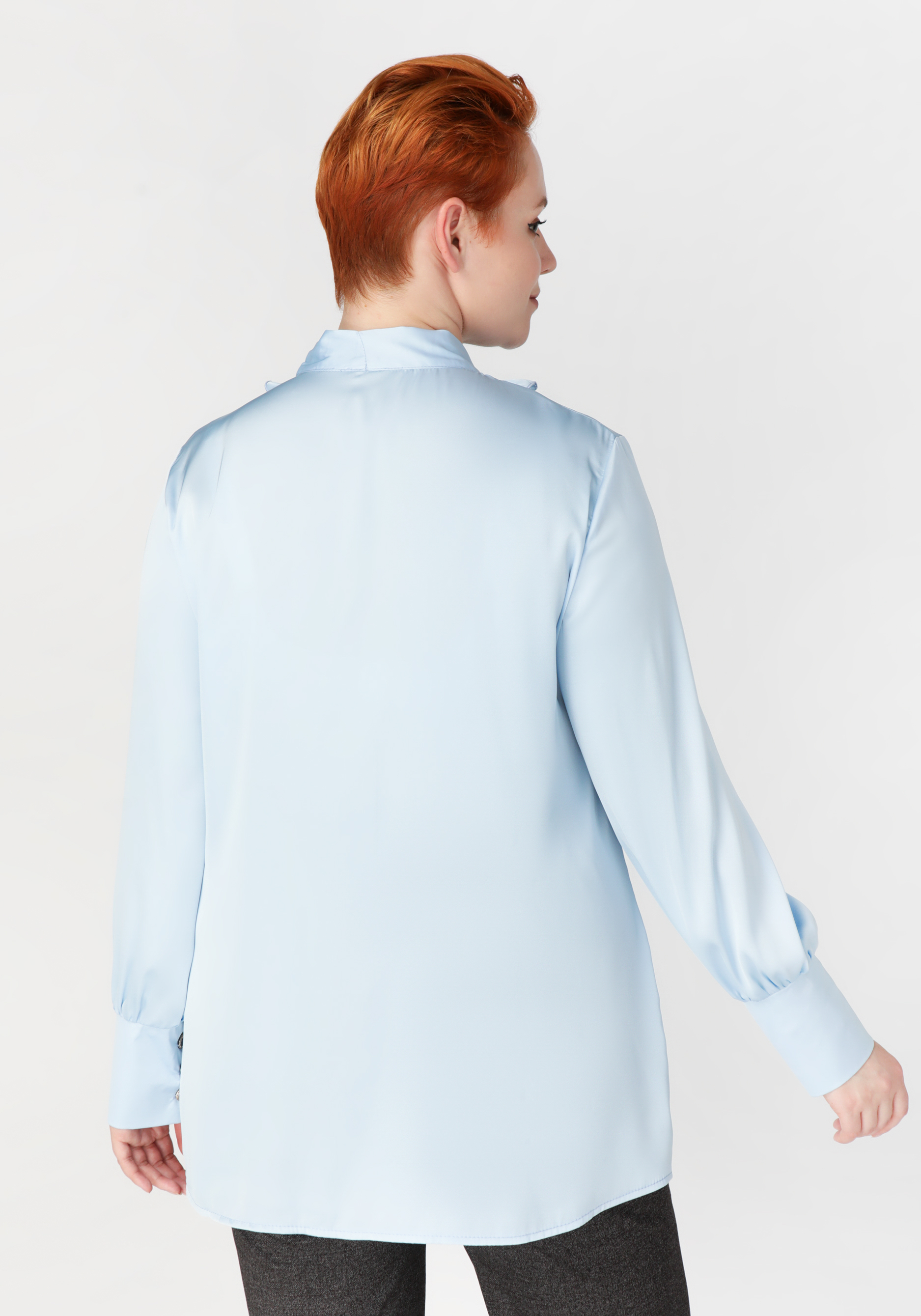 Блуза «Сияющая улыбка» Mio Imperatrice, цвет голубой, размер 50 - фото 3