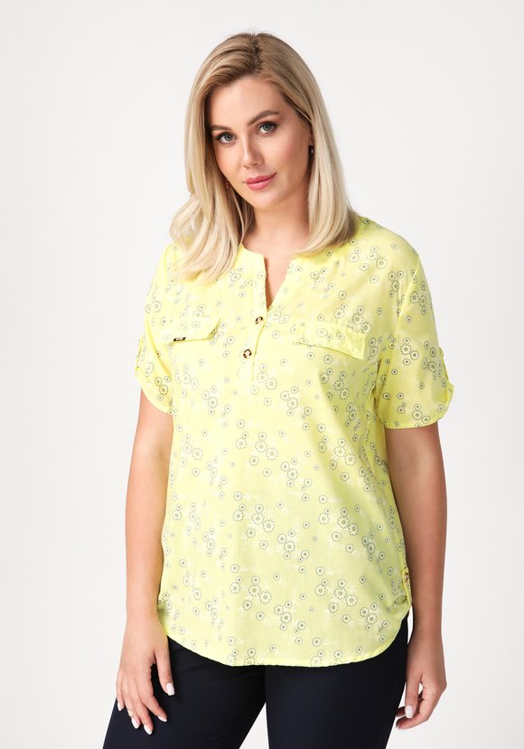 Блуза Геометрическая красота шир.  580, рис. 6