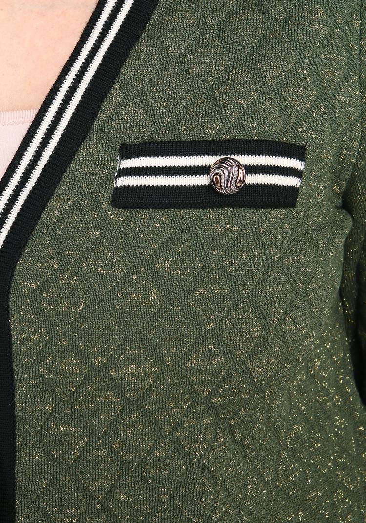 Жакет с метанитью на пуговицах шир.  750, рис. 3