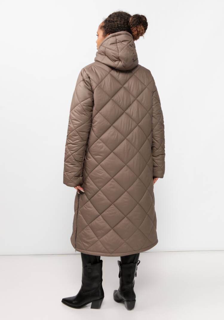 Пальто стеганое с боковыми разрезами шир.  750, рис. 9