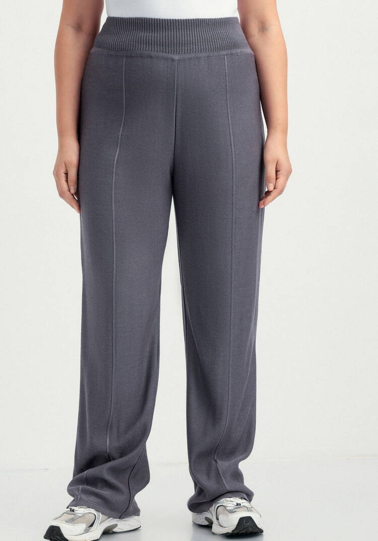 Брюки прямые вязаные со стрелкой шир.  750, рис. 18