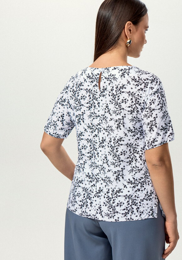 Блуза с пуговицей по спинке шир.  580, рис. 3