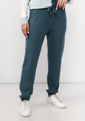 Брюки вязаные с высокой посадкой