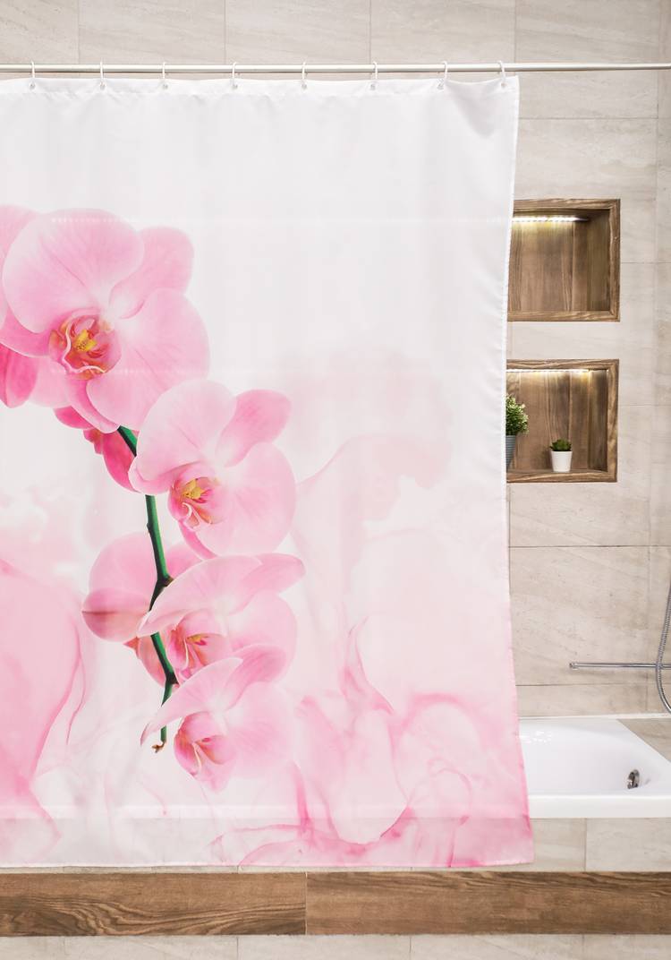 Штора для ванной Экзотика шир.  750, рис. 5