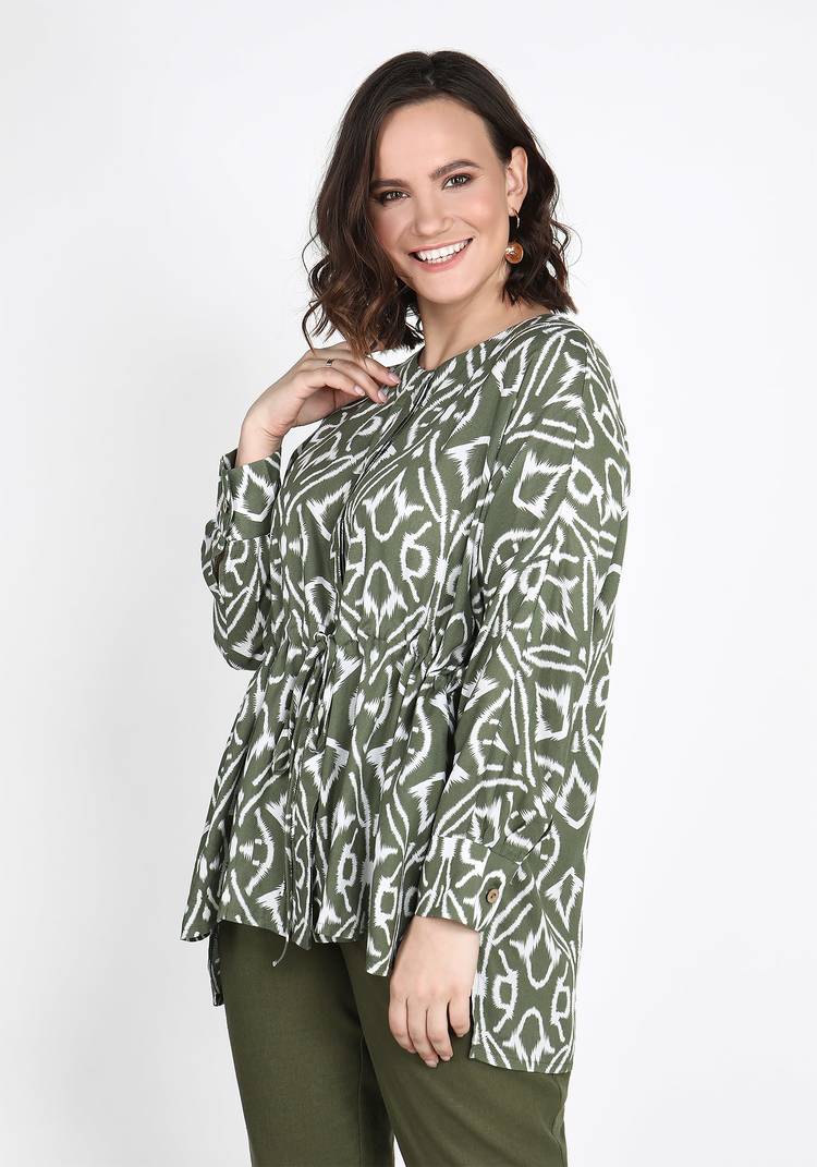 Туника с этническим принтом шир.  750, рис. 5