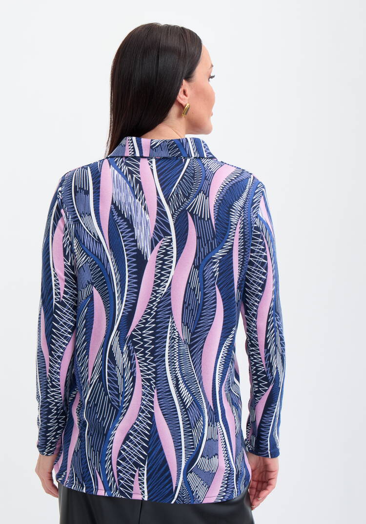 Лонгслив-поло Медея шир.  750, рис. 9