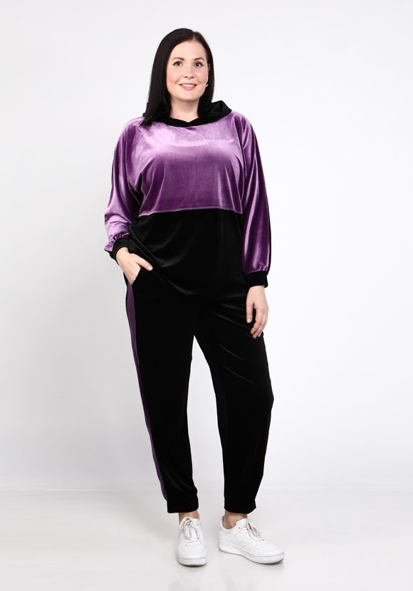 Туника бархатная с капюшоном шир.  580, рис. 18