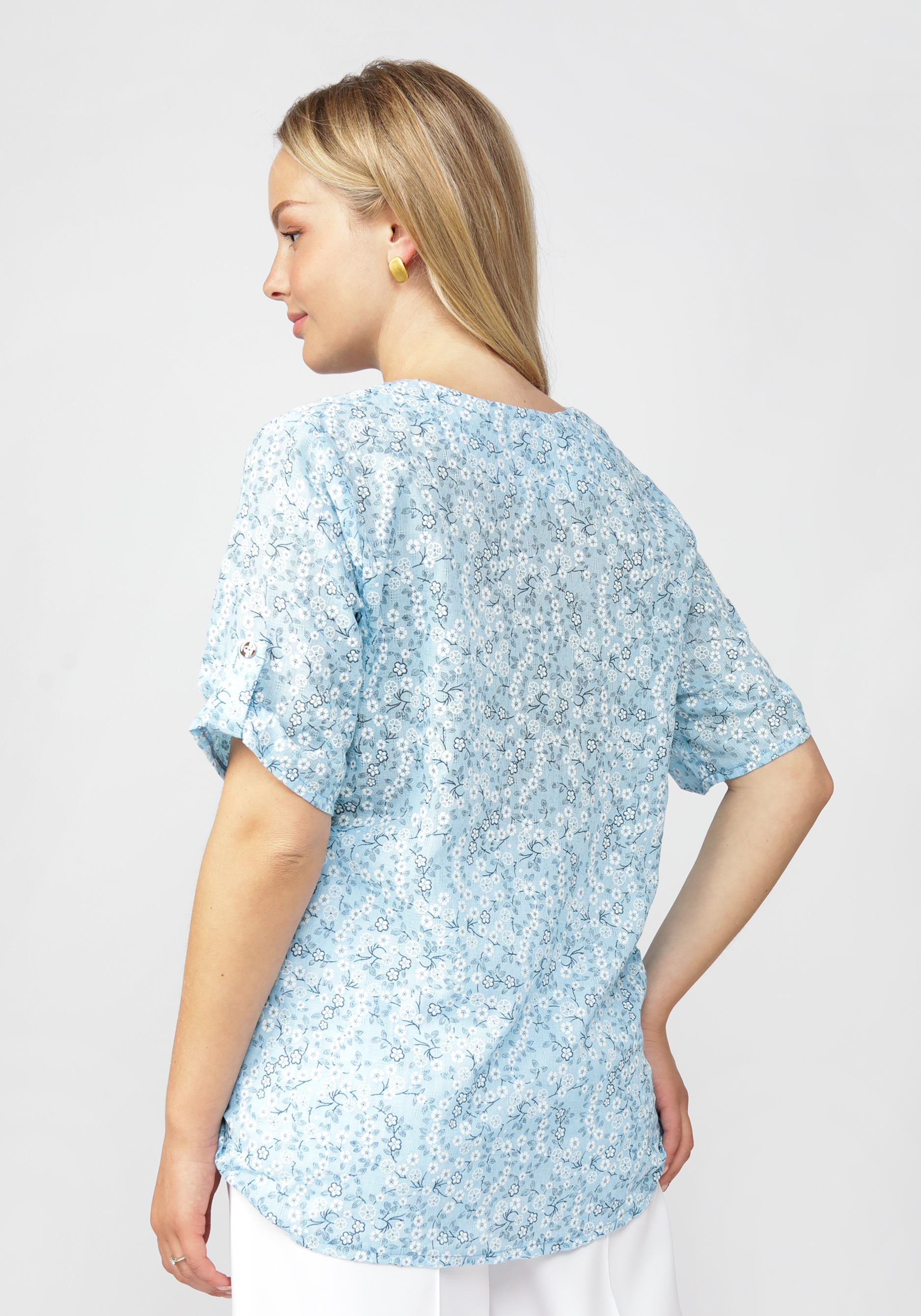 Рубашка женская "Кэссиди" Unit, цвет голубой, размер 52 - фото 3