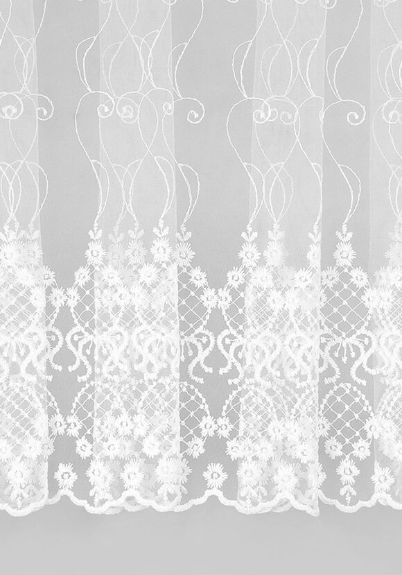 Тюль с вышивкой и люрексом Флёр шир.  580, рис. 2