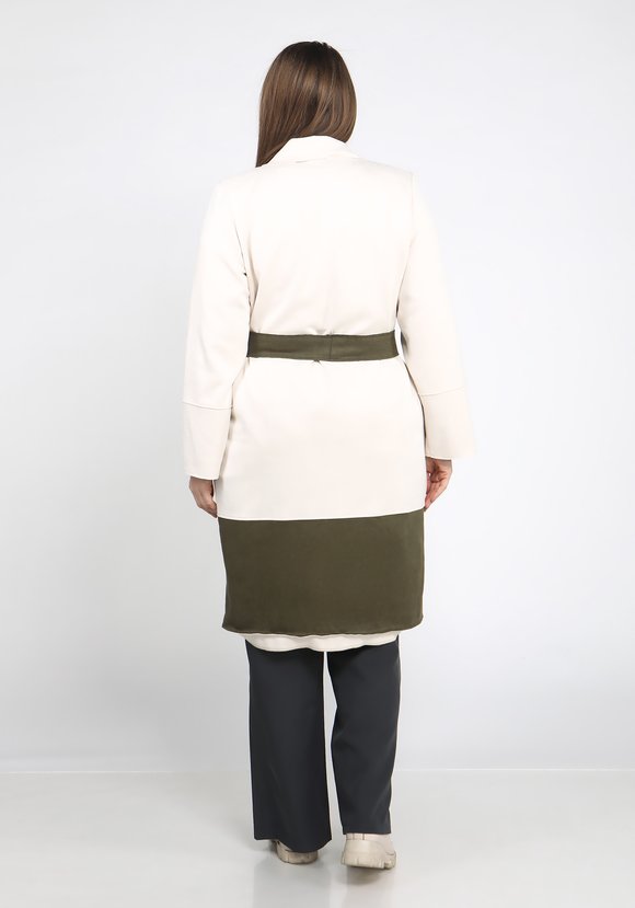 Кардиган из эко-замши с поясом шир.  580, рис. 11