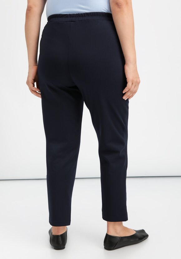 Брюки оригинального кроя на резинке шир.  580, рис. 29