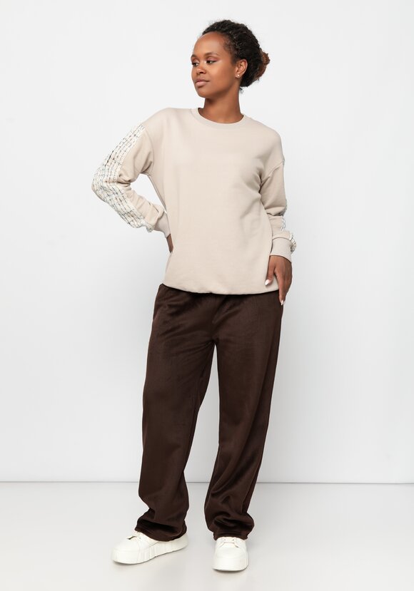 Брюки на меху велюровые Миранда шир.  580, рис. 9