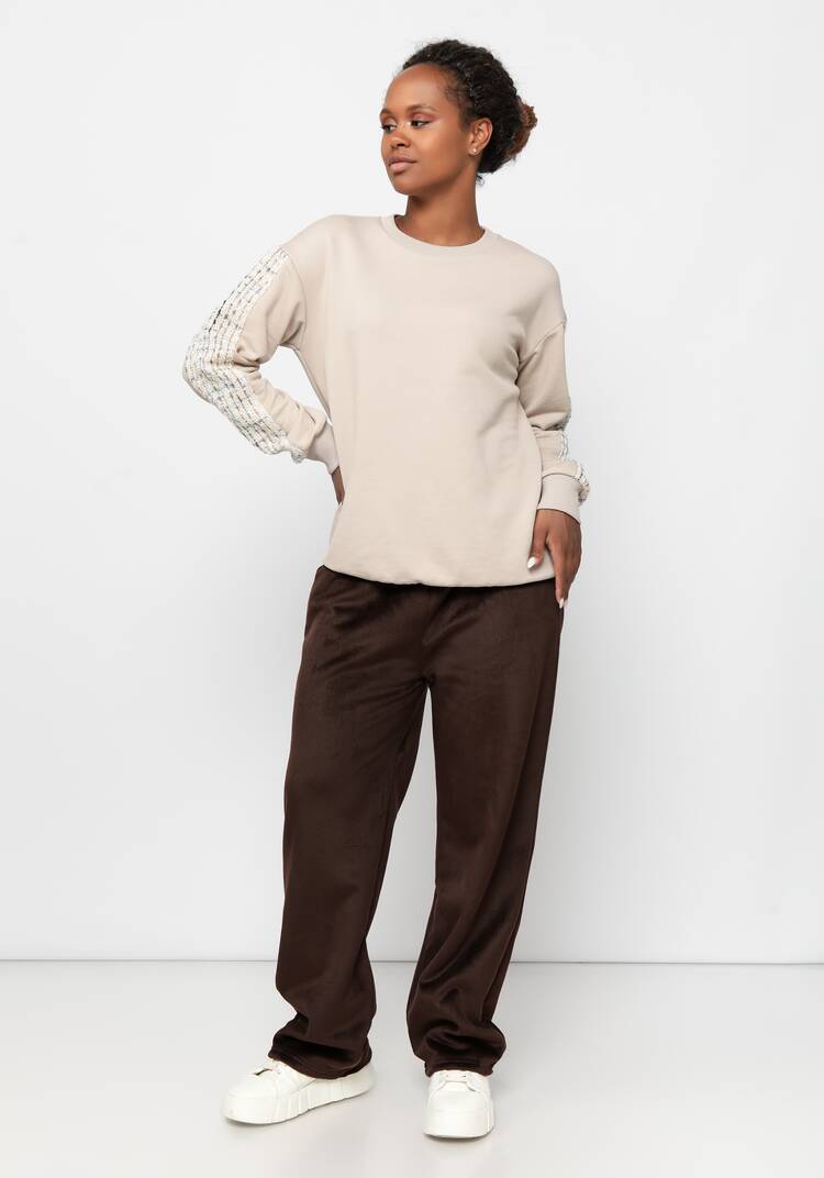 Брюки на меху велюровые Миранда шир.  750, рис. 9