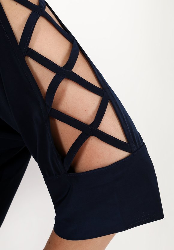 Блузка с оригинальными рукавами 1/2 шир.  580, рис. 9