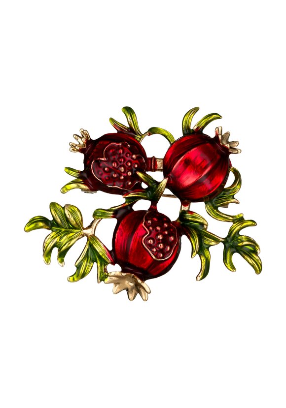 Брошь Гранатовый восторг шир.  580, рис. 1