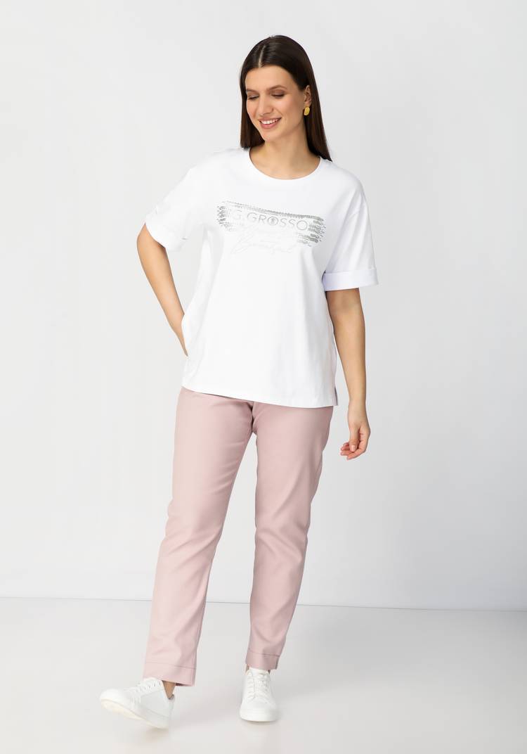 Футболка с принтом и разрезами по бокам шир.  750, рис. 6