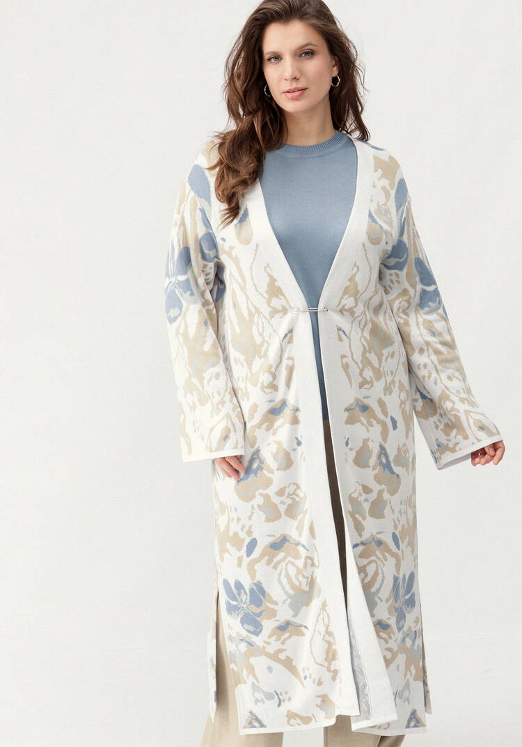 Кардиган с цветочным дизайном шир.  750, рис. 34