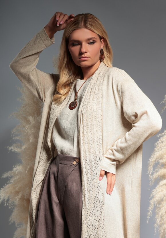 Кардиган из смесовой пряжи Белла шир.  580, рис. 10