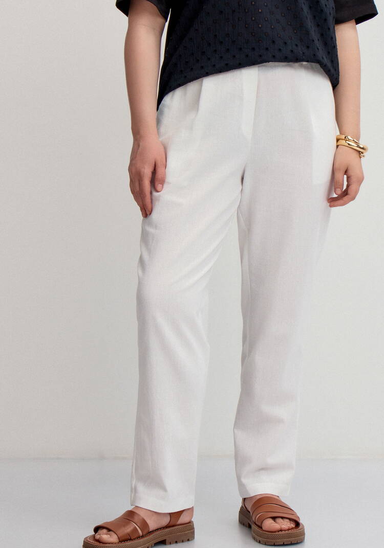 Брюки изо льна длиной 7/8 шир.  750, рис. 11