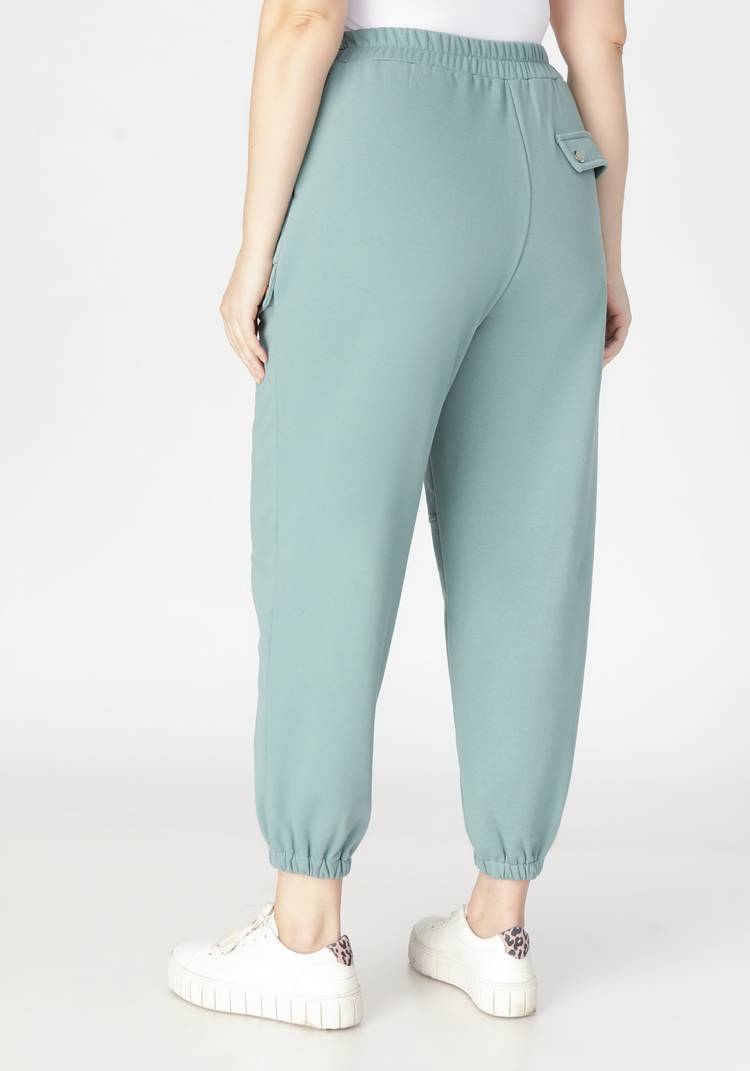 Брюки свободные на резинке с карманами шир.  750, рис. 6