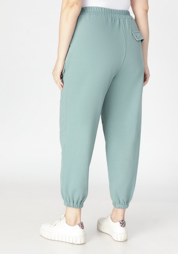 Брюки свободные на резинке с карманами шир.  580, рис. 6