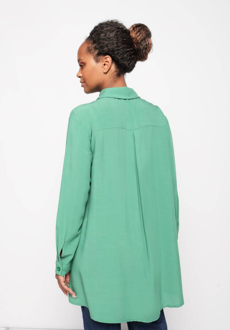 Рубашка оверсайз с декоративной отделкой шир.  750, рис. 8