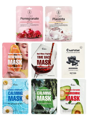 Набор тканевых масок для лица 8в1