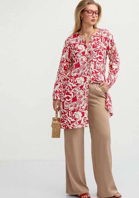 Блуза удлинённая с карманами шир.  580, рис. 18