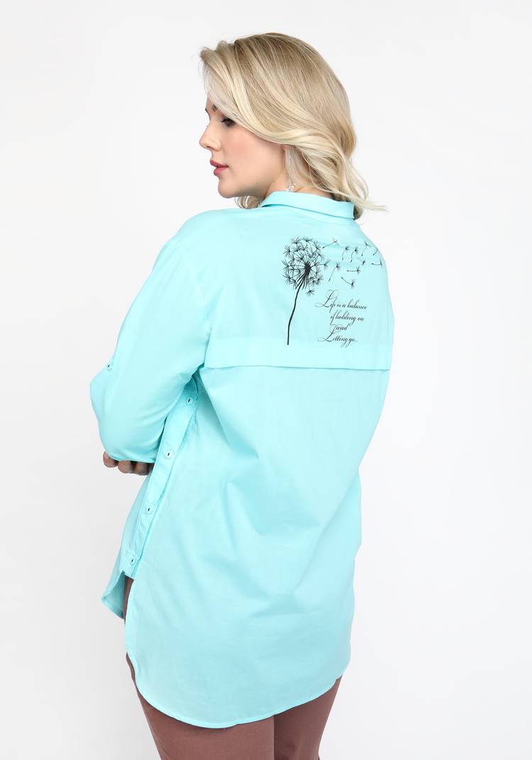 Блуза с шрифтом прямого силуэта шир.  750, рис. 10