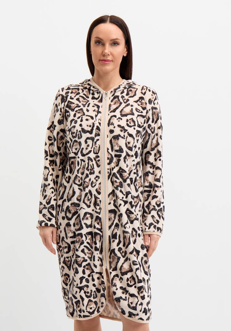 Халат махровый на молнии шир.  750, рис. 4