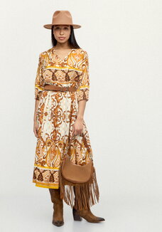 Платье с принтом свoбодного кроя