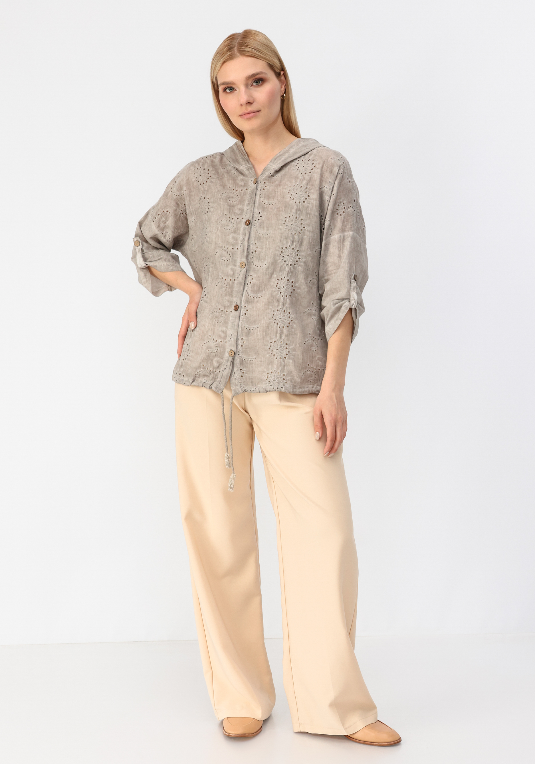 Рубашка "Алана" Alina Collection, размер 50, цвет белый - фото 7