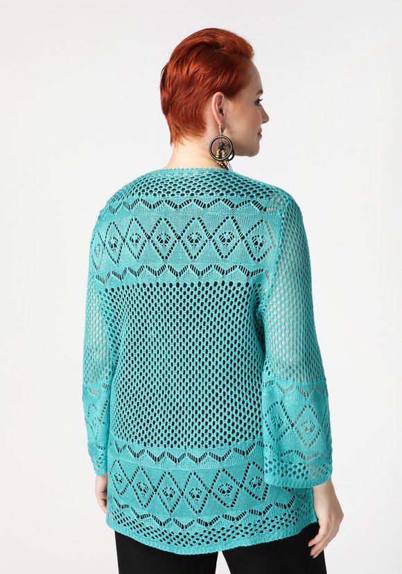 Кардиган Ажурное сочетание шир.  580, рис. 25