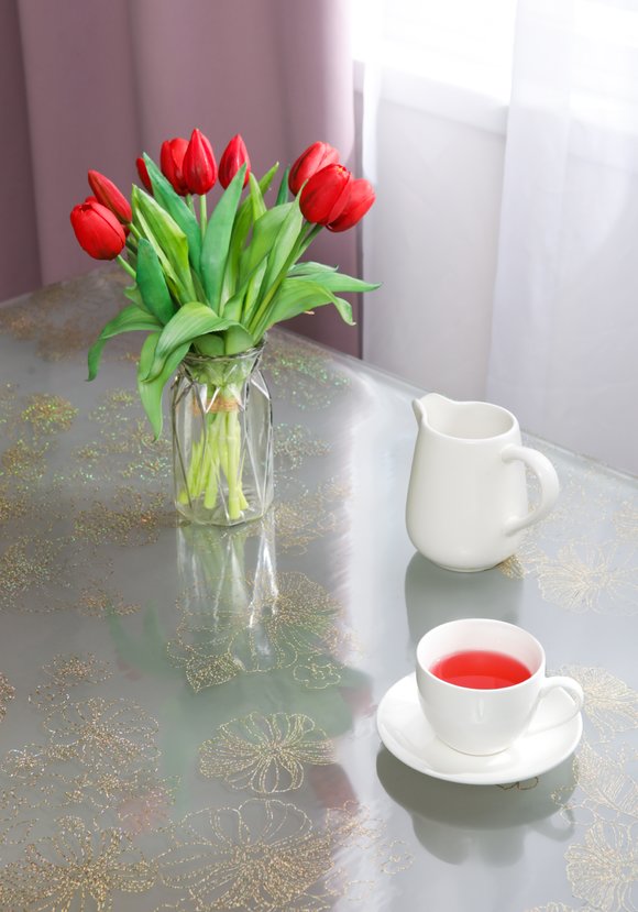 Гибкое стекло на стол шир.  580, рис. 1