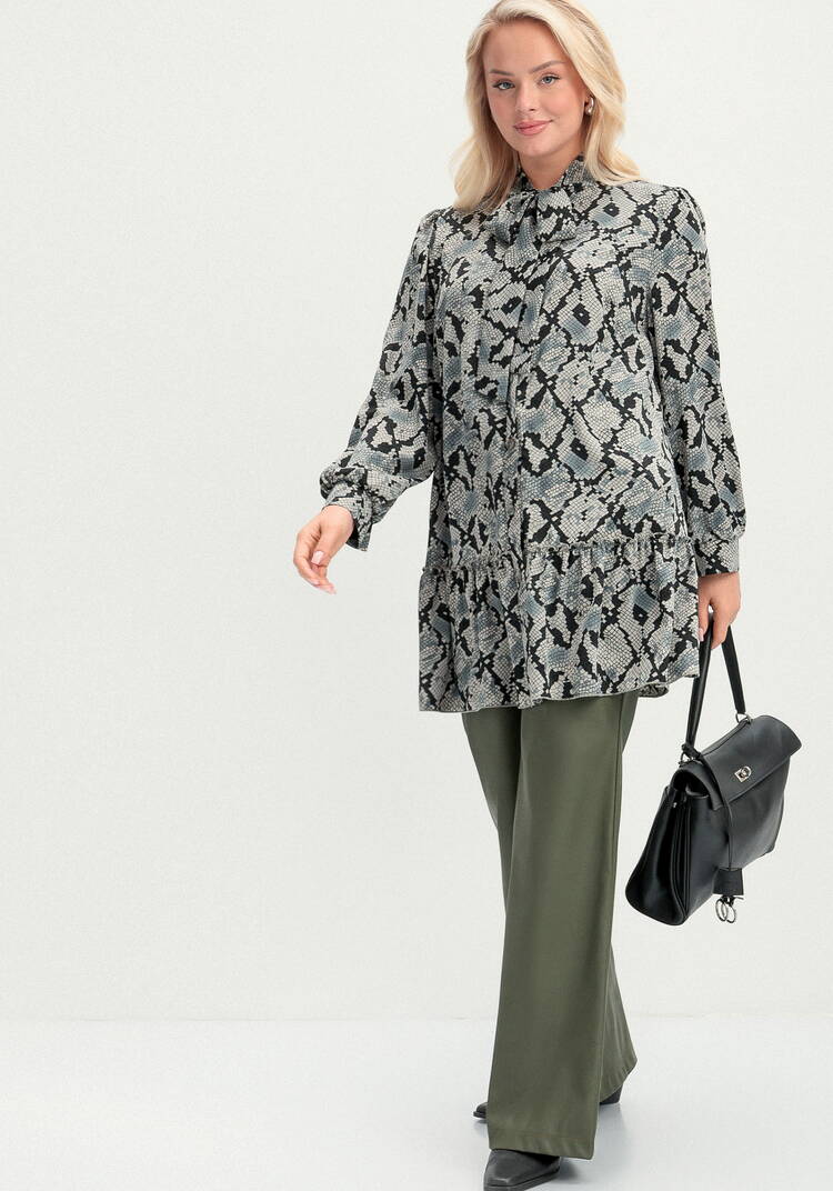 Туника свободного кроя с воланом по низу шир.  750, рис. 9