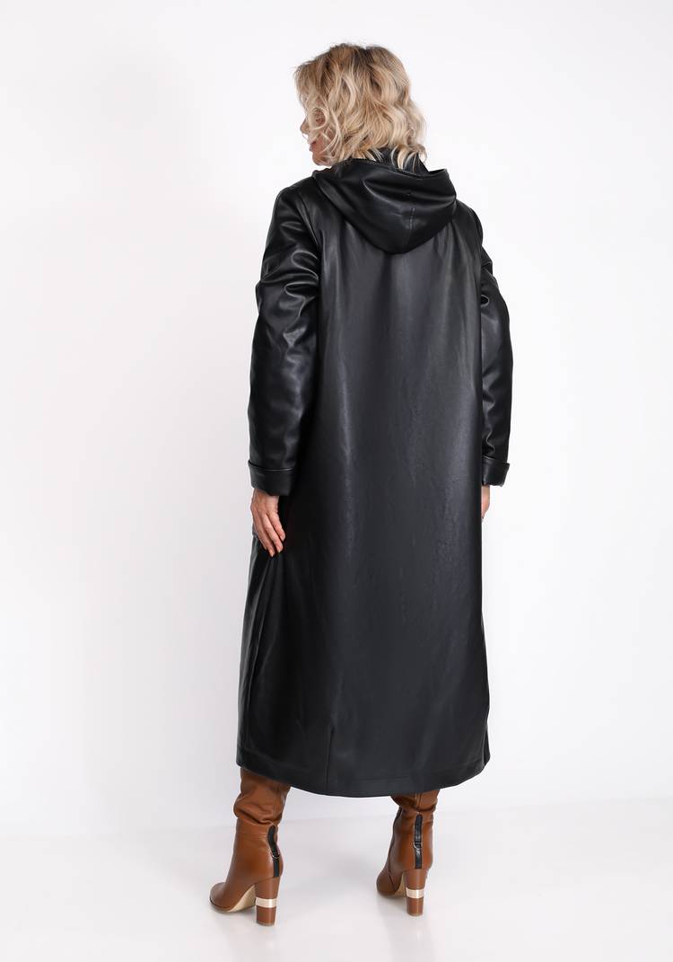 Пальто из экокожи Вечерний Лондон шир.  750, рис. 8