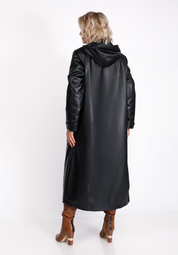 Пальто из экокожи Вечерний Лондон шир.  580, рис. 8