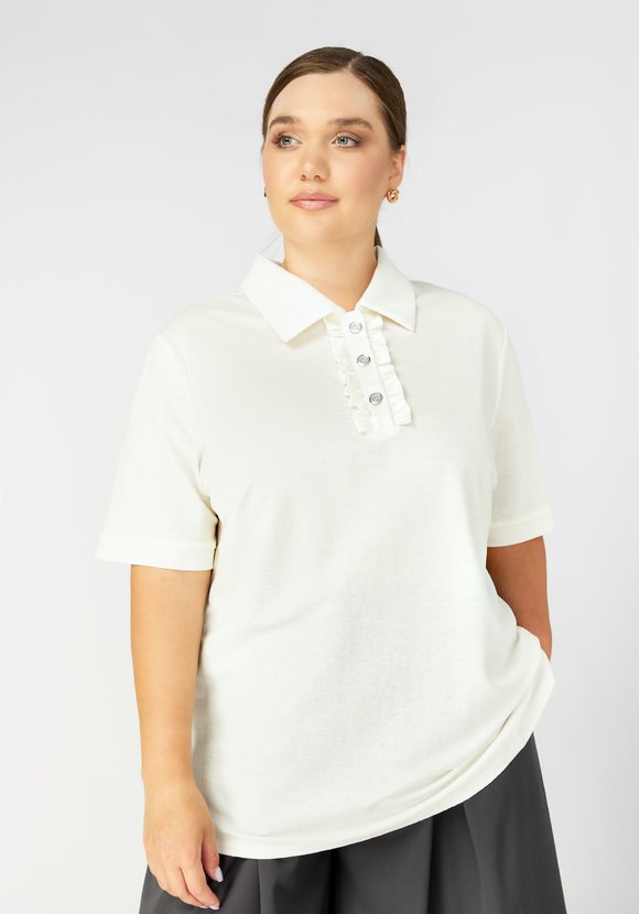 Поло с рюшей шир.  580, рис. 13