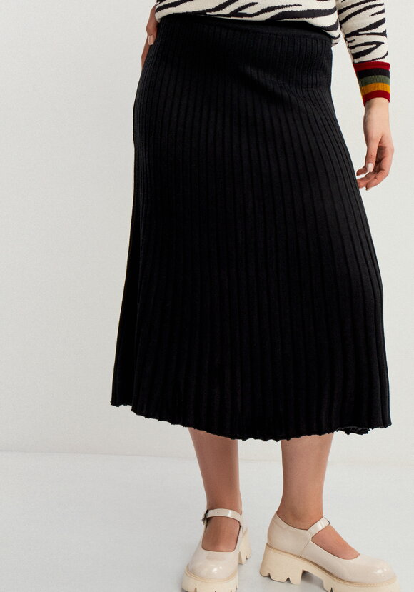 Юбка-плиссе на резинке ниже колена шир.  580, рис. 17