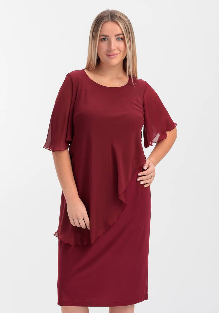 Платье асимметричное из шифона шир.  750, рис. 8