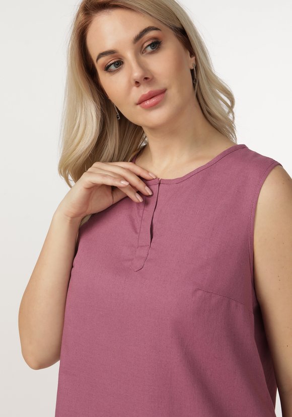 Блуза без рукавов с круглым вырезом шир.  580, рис. 21