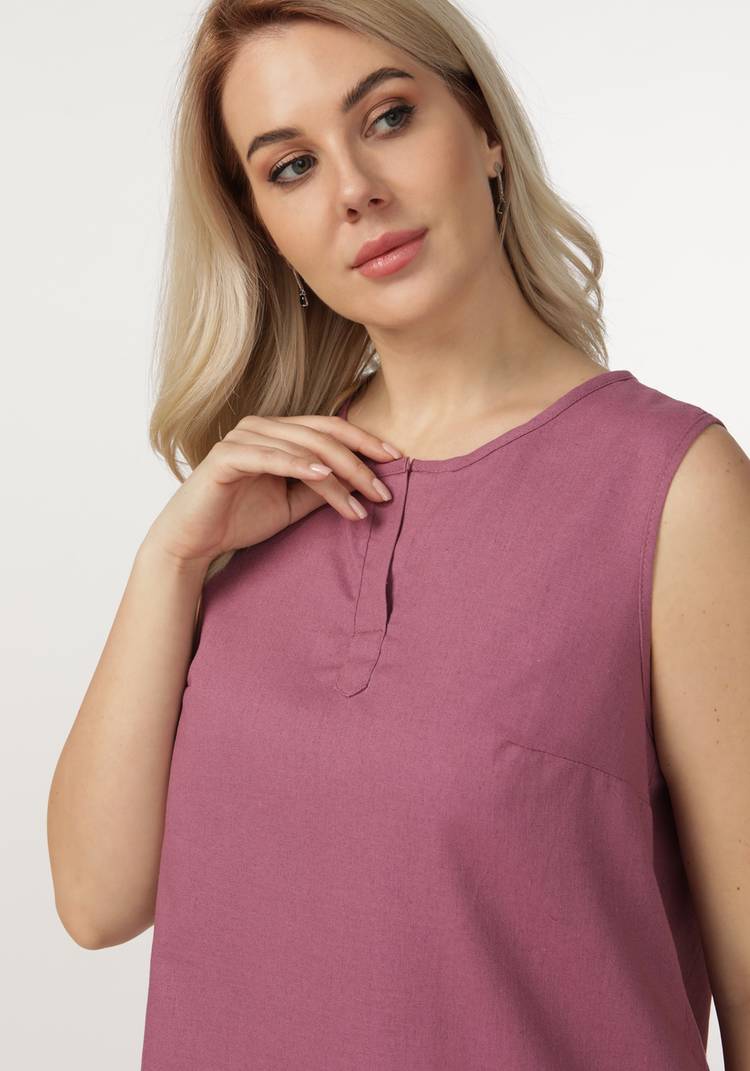 Блуза без рукавов с круглым вырезом шир.  750, рис. 21