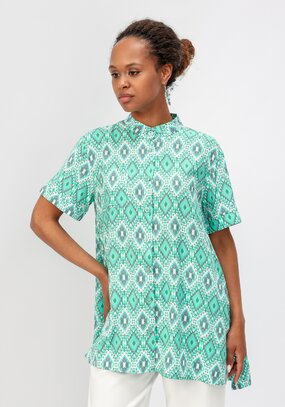 Блуза с геометрическим рисунком