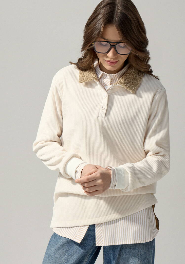 Поло с меховым воротником шир.  750, рис. 4