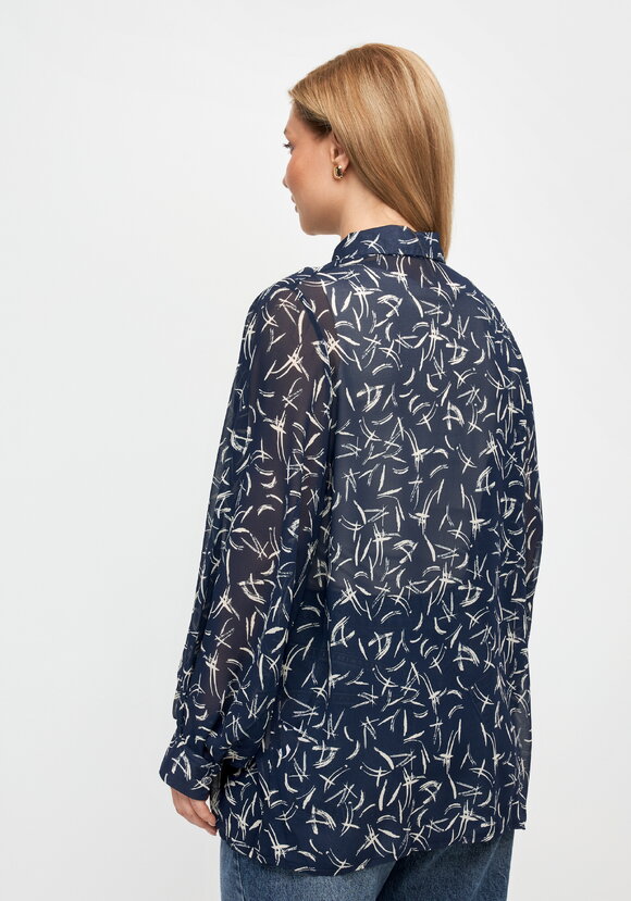 Рубашка из шифона Иветта шир.  580, рис. 14