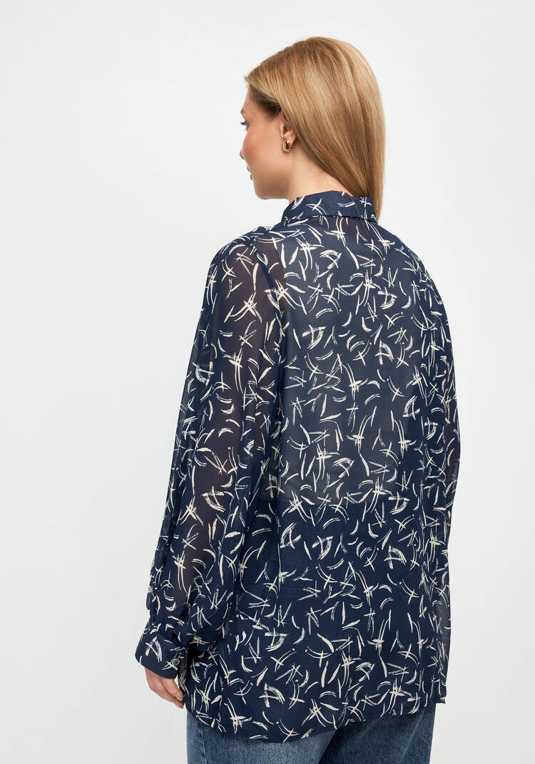 Рубашка из шифона Иветта шир.  750, рис. 14