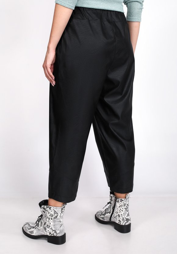 Брюки из экокожи на резинке шир.  580, рис. 14