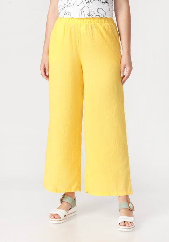 Брюки широкие из хлопка на резинке шир.  580, рис. 25